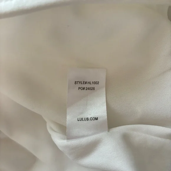 Lulu's Classic Glam White Stretch Off Shoulder Bodycon Dress Bridal Size L